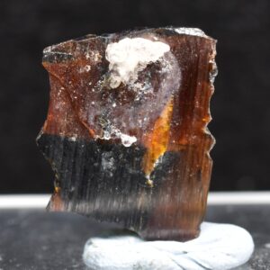 Red Brookite Crystal Specimen with Quartz RARE from Pakistan - 4ct, 0.7grams - 1.7cm
