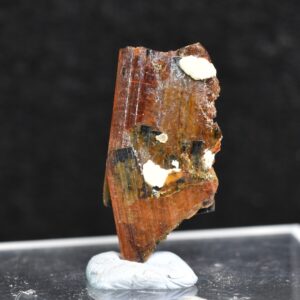 Red Brookite Crystal Specimen with Quartz RARE from Pakistan - 3ct, 0.62grams - 2.3cm