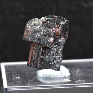 Red Brookite Crystal Specimen with Quartz RARE from Pakistan - 5ct, 1gram - 1.8cm