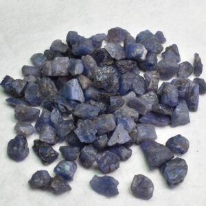 Natural Tanzanite Rough Raw Dark Violet Crystal Nuggets from Tanzania - 3 Options