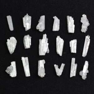 Natural Scolecite Mini Spray, Synergy 12, Raw Crystal Specimen with Apophyllite from India - 1 Count