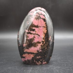 Black Veined Rhodonite Crystal Freeform - 1395 grams - 14cm