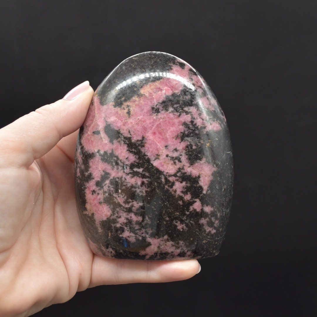 Black Veined Rhodonite Crystal Free form - 1 Count - #02