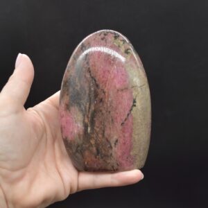 Black Veined Rhodonite Crystal Freeform - 1 Count - #04