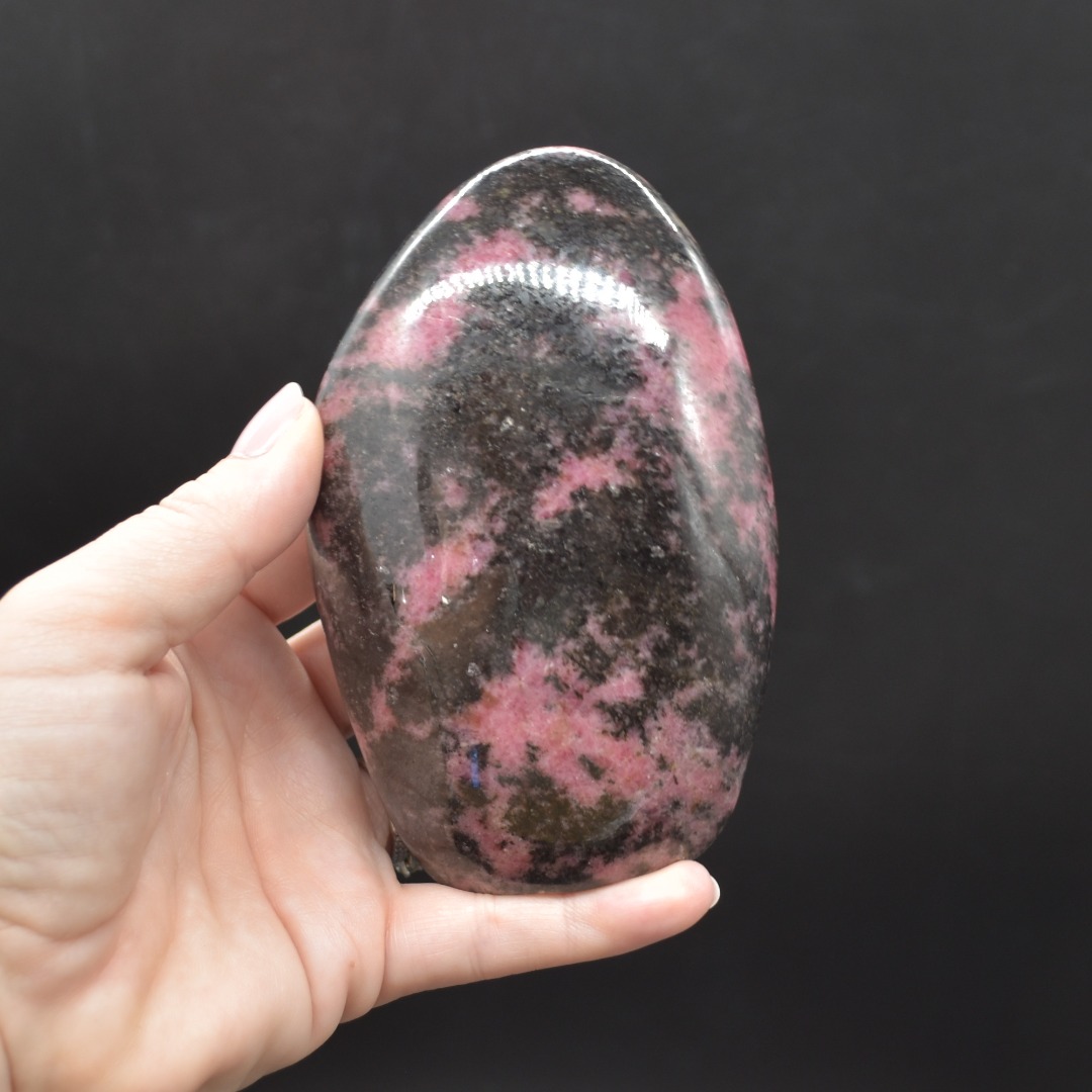 Black Veined Rhodonite Crystal Freeform - 1 Count - #3 - Image 2