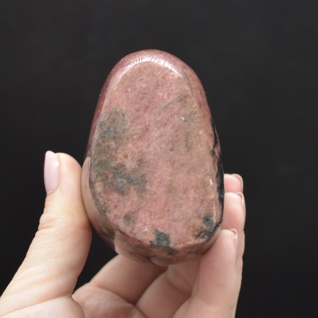 Black Veined Rhodonite Crystal Freeform - 1 Count - #06 - Image 3