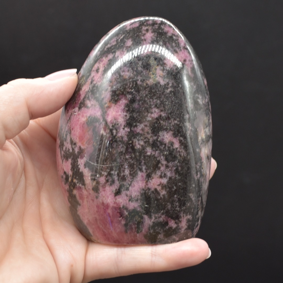 Black Veined Rhodonite Crystal Freeform - 1 Count - #07