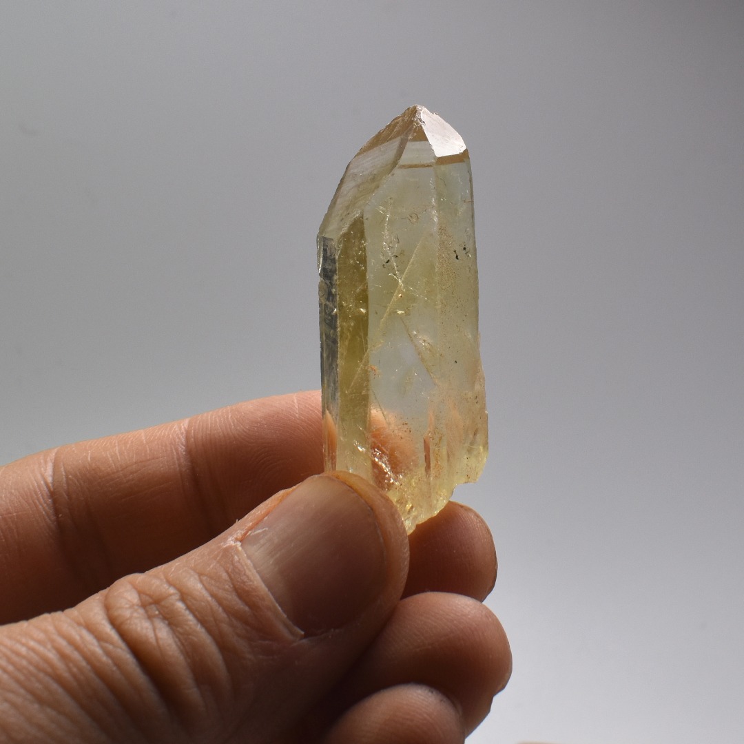Genuine Natural Kundalini Citrine Quartz Point, Tower from Lwena (Luena) DR Congo - 1 Count - 5 Options - Image 4