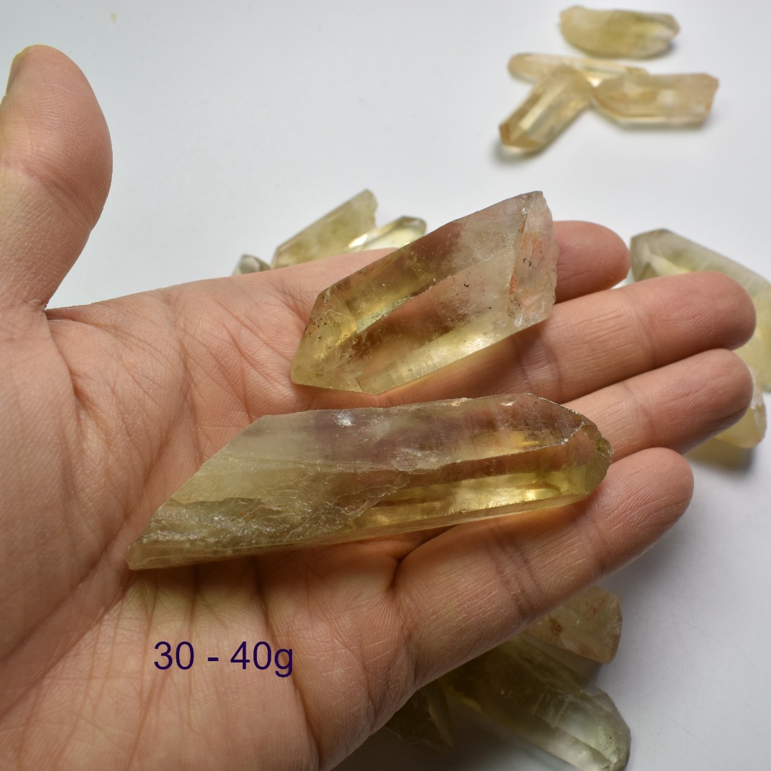 Genuine Natural Kundalini Citrine Quartz Point, Tower from Lwena (Luena) DR Congo - 1 Count - 5 Options - Image 8