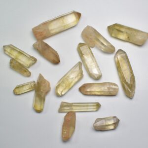 Genuine Natural Kundalini Citrine Quartz Point, Tower from Lwena (Luena) DR Congo - 1 Count - 5 Options