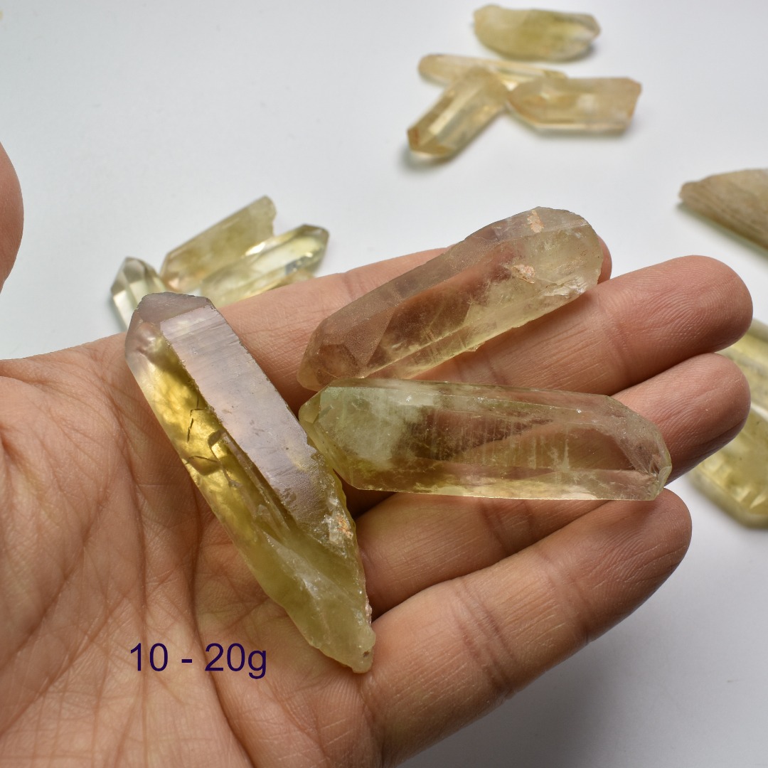 Genuine Natural Kundalini Citrine Quartz Point, Tower from Lwena (Luena) DR Congo - 1 Count - 5 Options - Image 7