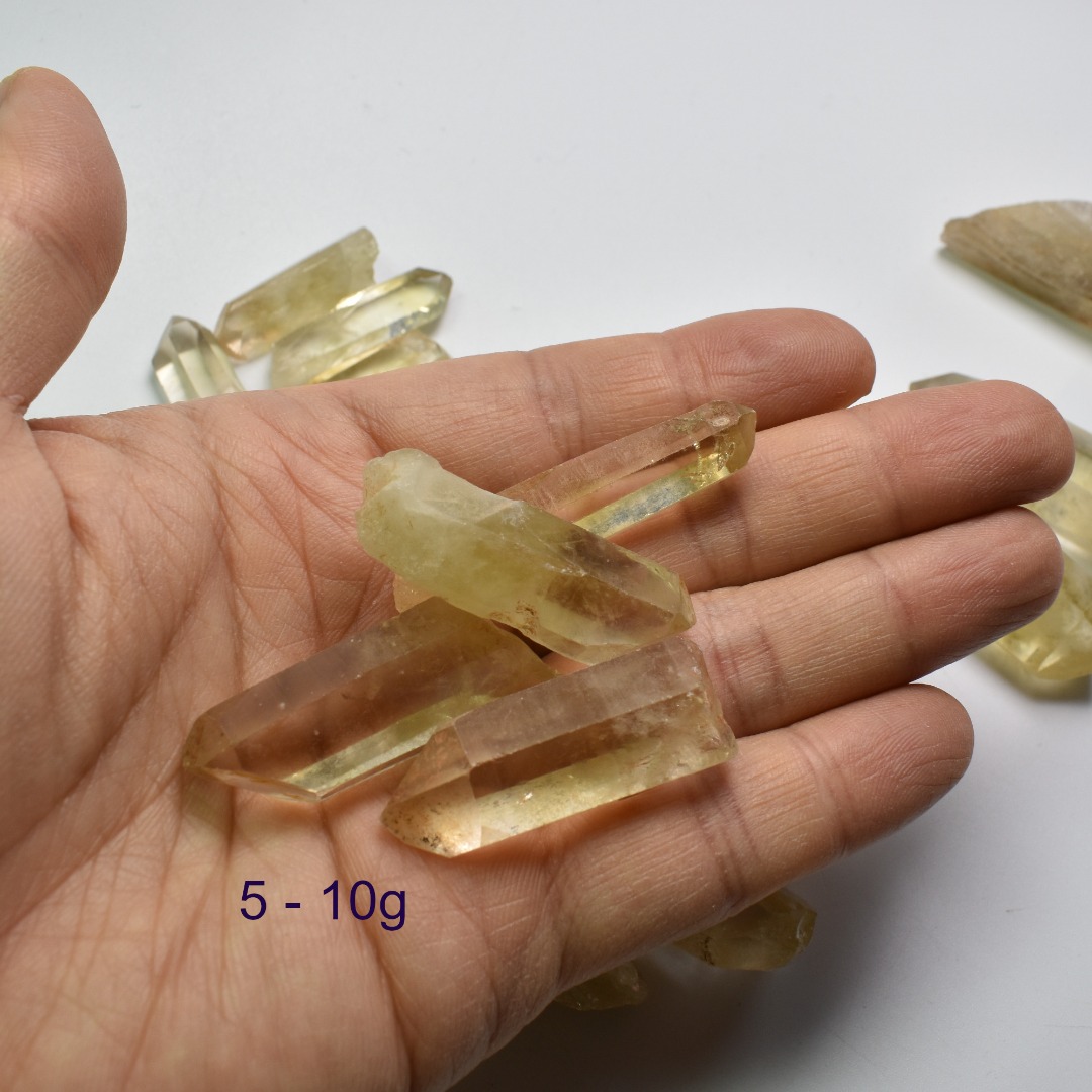Genuine Natural Kundalini Citrine Quartz Point, Tower from Lwena (Luena) DR Congo - 1 Count - 5 Options - Image 9