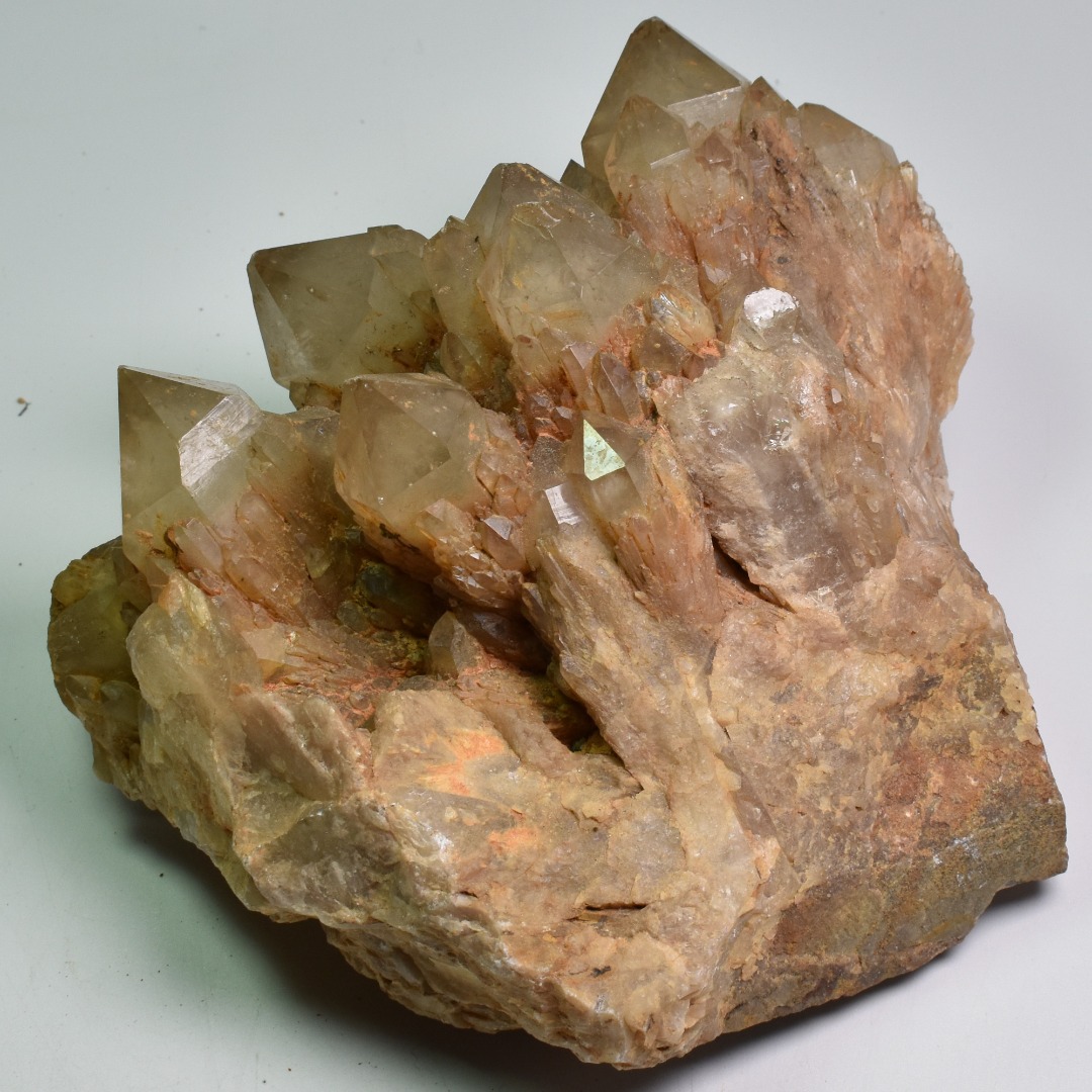 Genuine Large Natural Kundalini Citrine Quartz Cluster from Lwena (Luena) DR Congo - 1889 grams - 9cm - Image 6