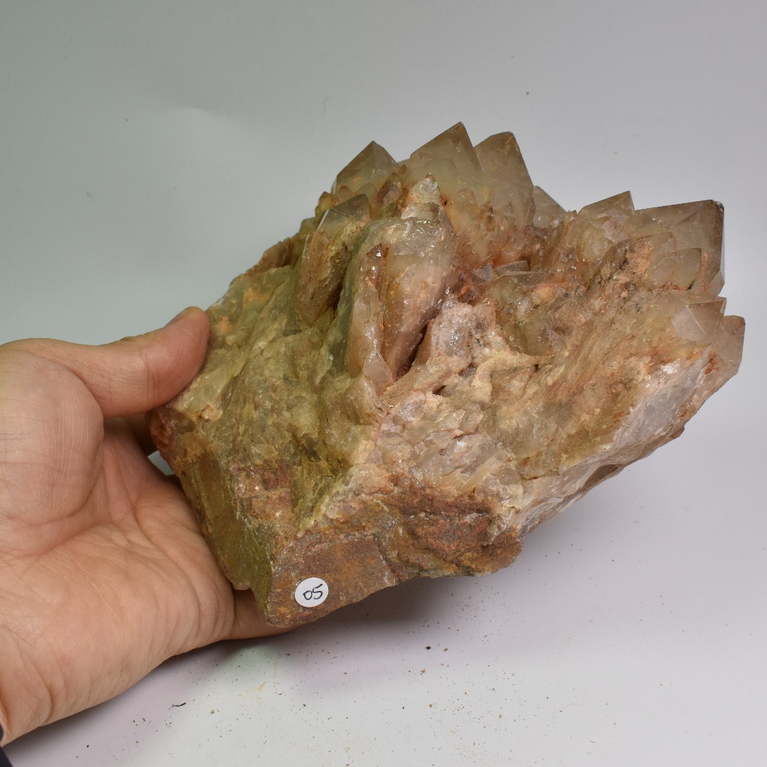 Genuine Large Natural Kundalini Citrine Quartz Cluster from Lwena (Luena) DR Congo - 1889 grams - 9cm - Image 4