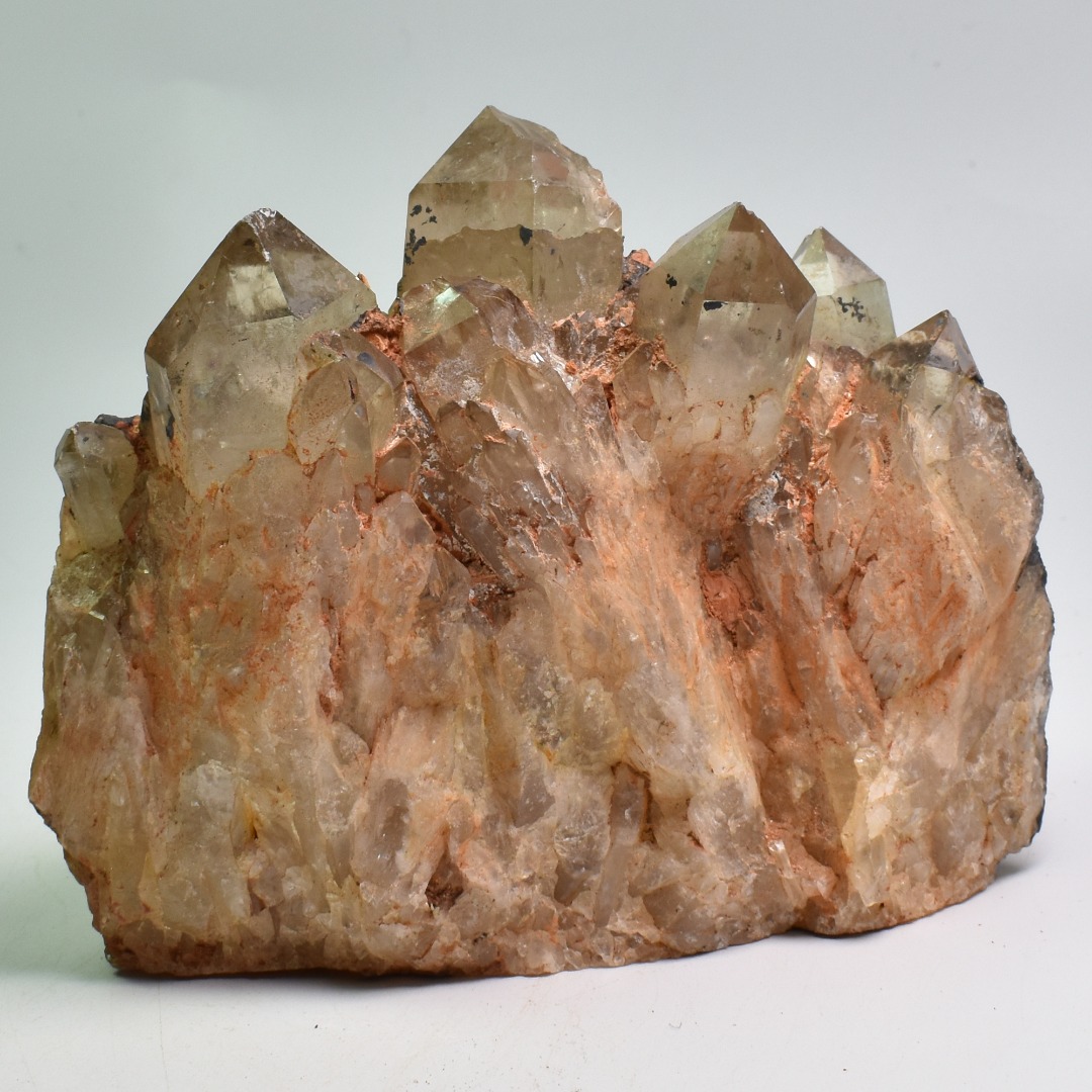 Genuine Natural Kundalini Citrine Quartz Cluster from Lwena (Luena) DR Congo - 882 grams - 9.5cm - Image 5