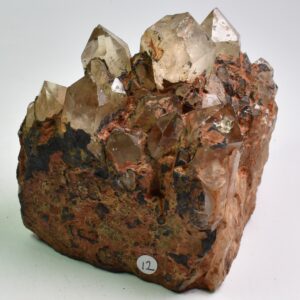 Genuine Natural Kundalini Citrine Quartz Cluster from Lwena (Luena) DR Congo - 882 grams - 9.5cm