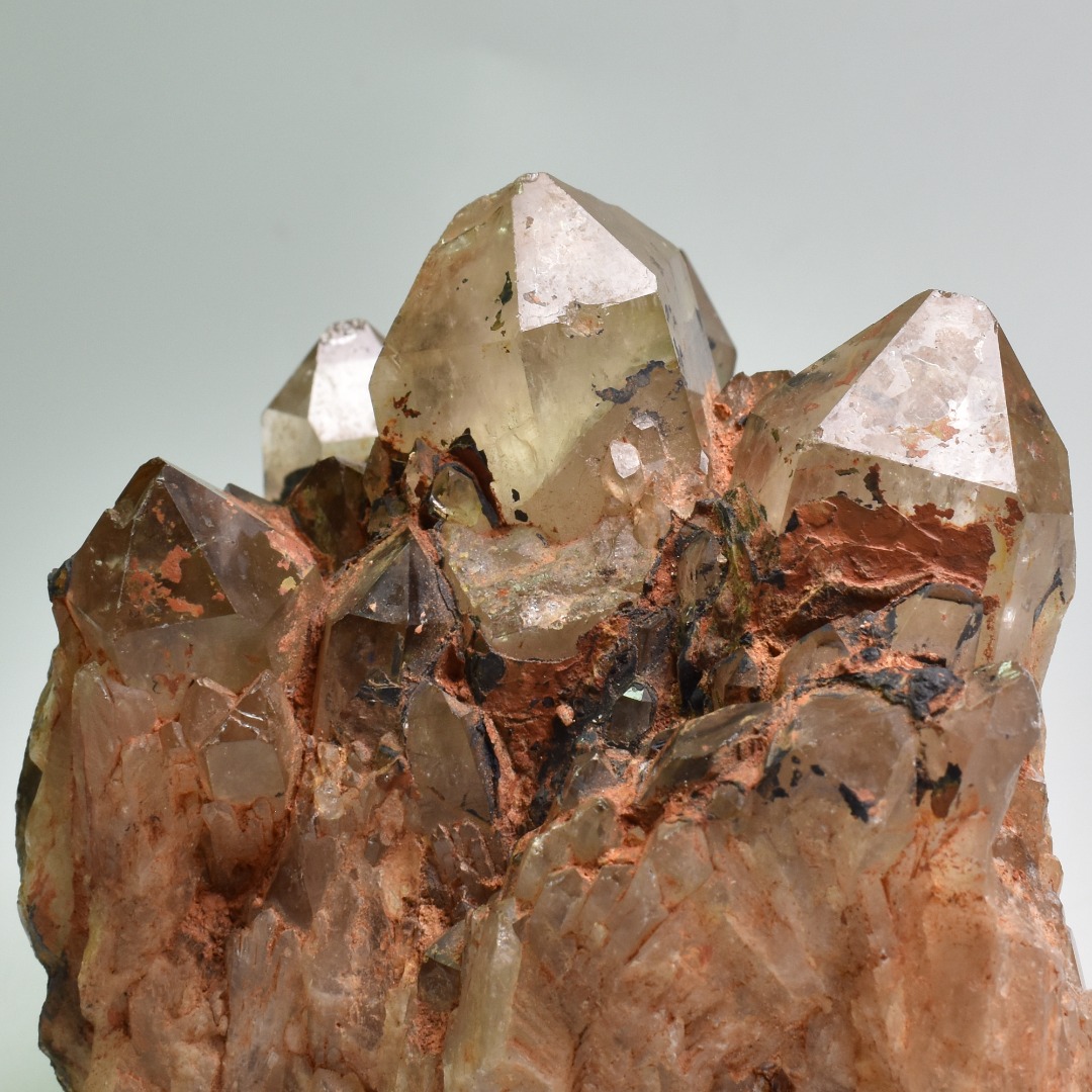 Genuine Natural Kundalini Citrine Quartz Cluster from Lwena (Luena) DR Congo - 882 grams - 9.5cm - Image 4