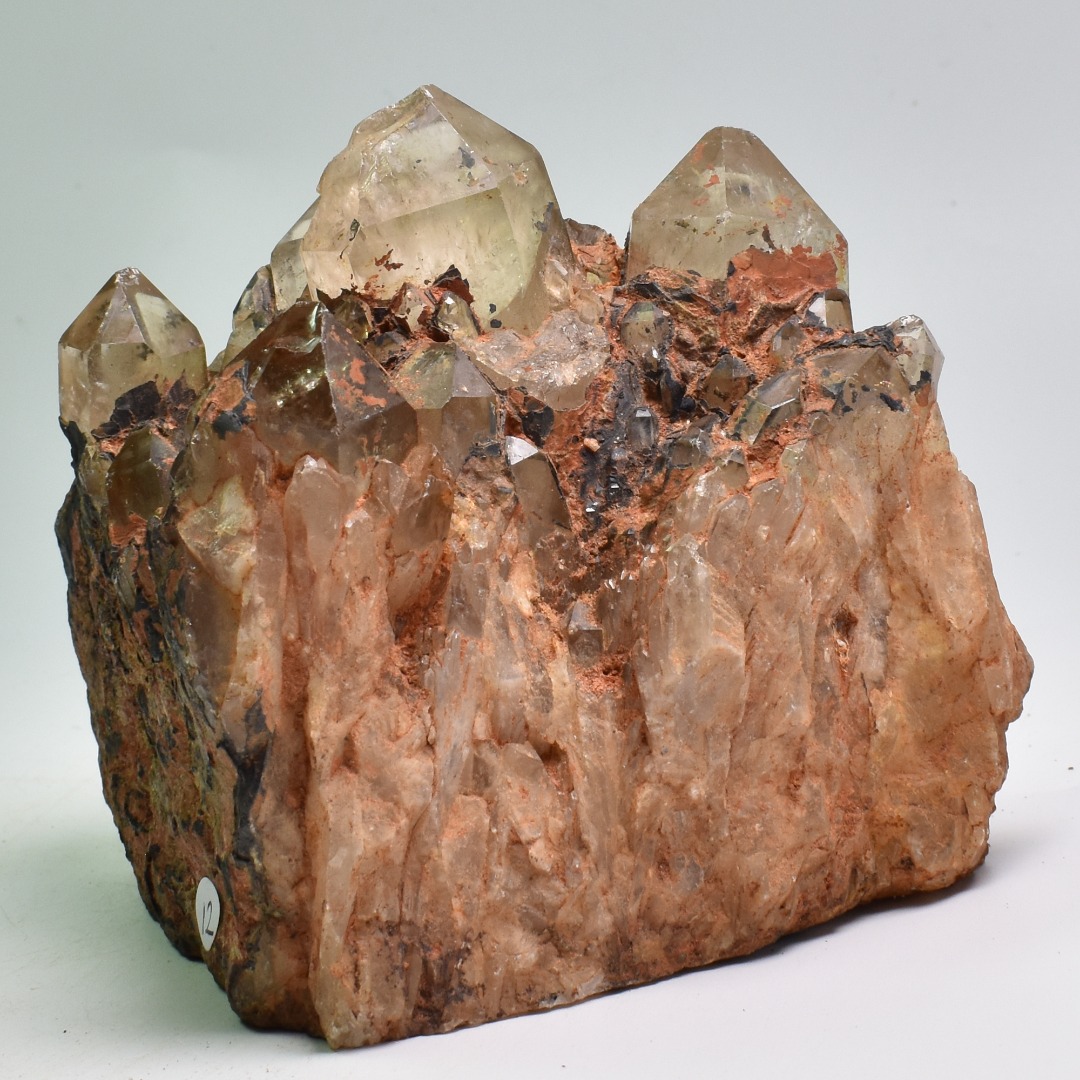 Genuine Natural Kundalini Citrine Quartz Cluster from Lwena (Luena) DR Congo - 882 grams - 9.5cm - Image 2