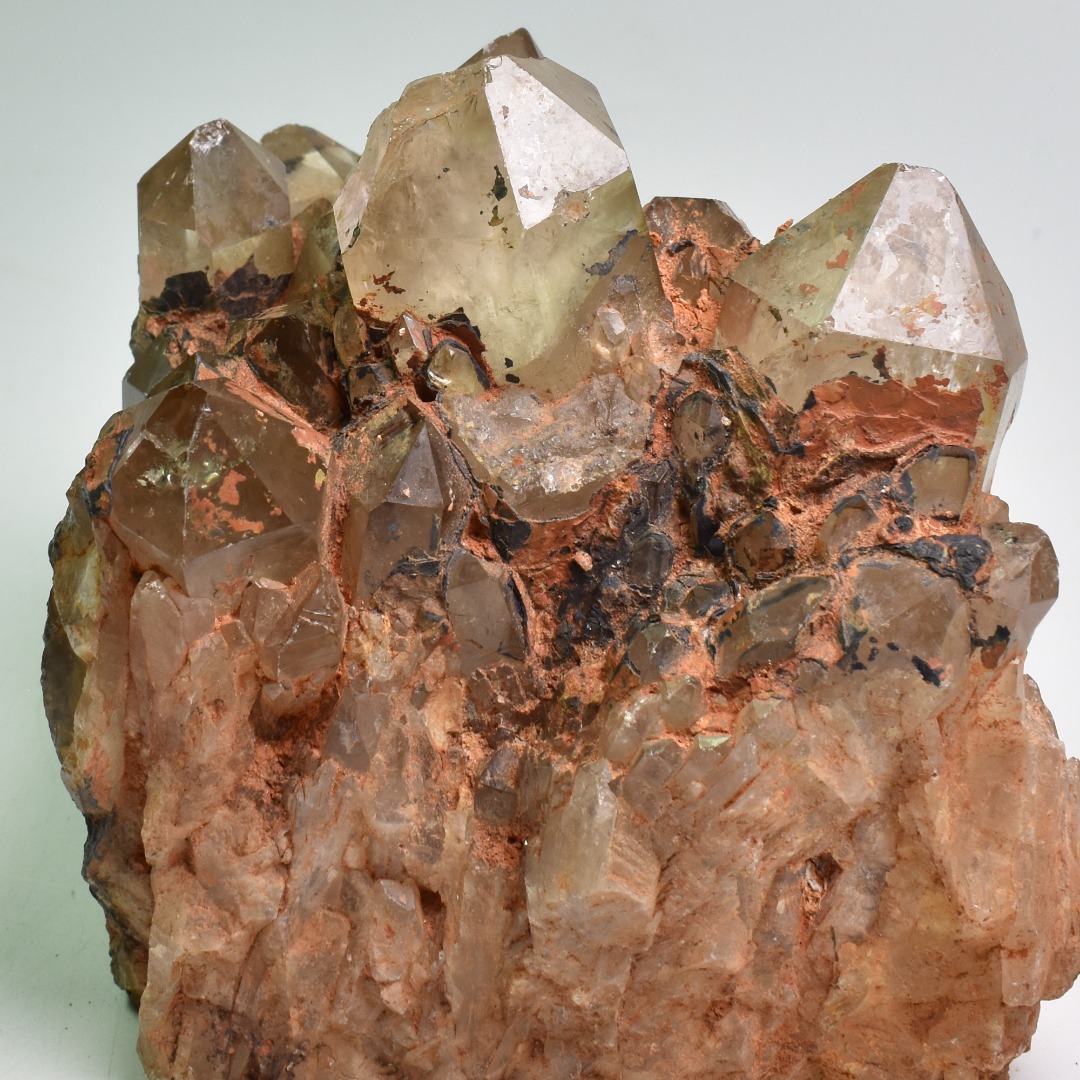 Genuine Natural Kundalini Citrine Quartz Cluster from Lwena (Luena) DR Congo - 882 grams - 9.5cm - Image 3
