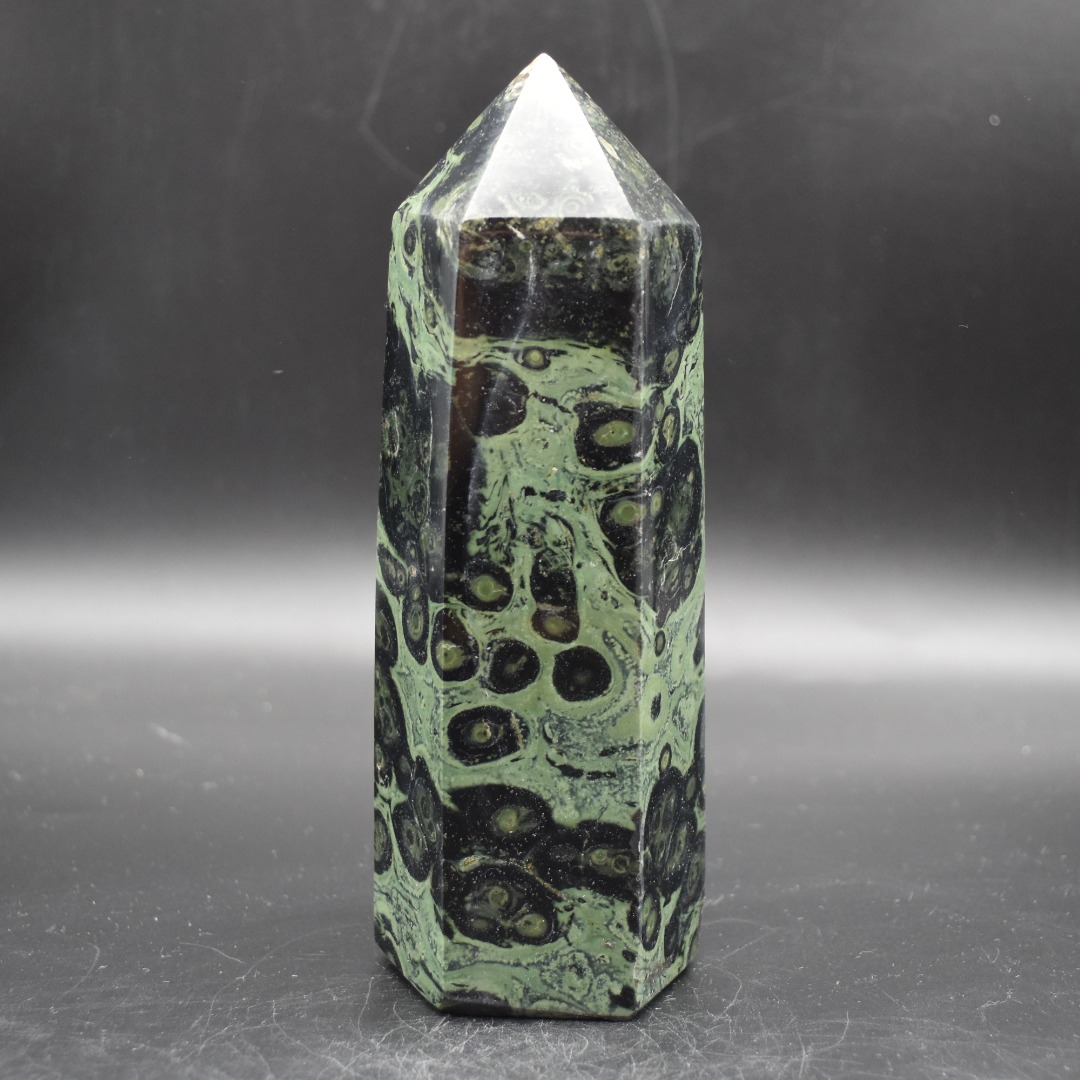 Kambaba Jasper Crystal Point, Tower, Wand - 16cm - 980 grams - Image 5