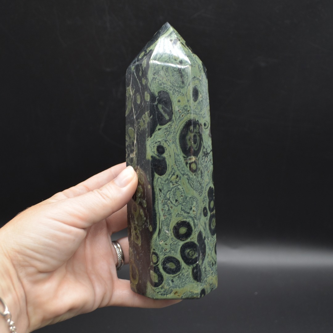 Kambaba Jasper Crystal Point, Tower, Wand - 17.5cm - 837 grams - Image 6
