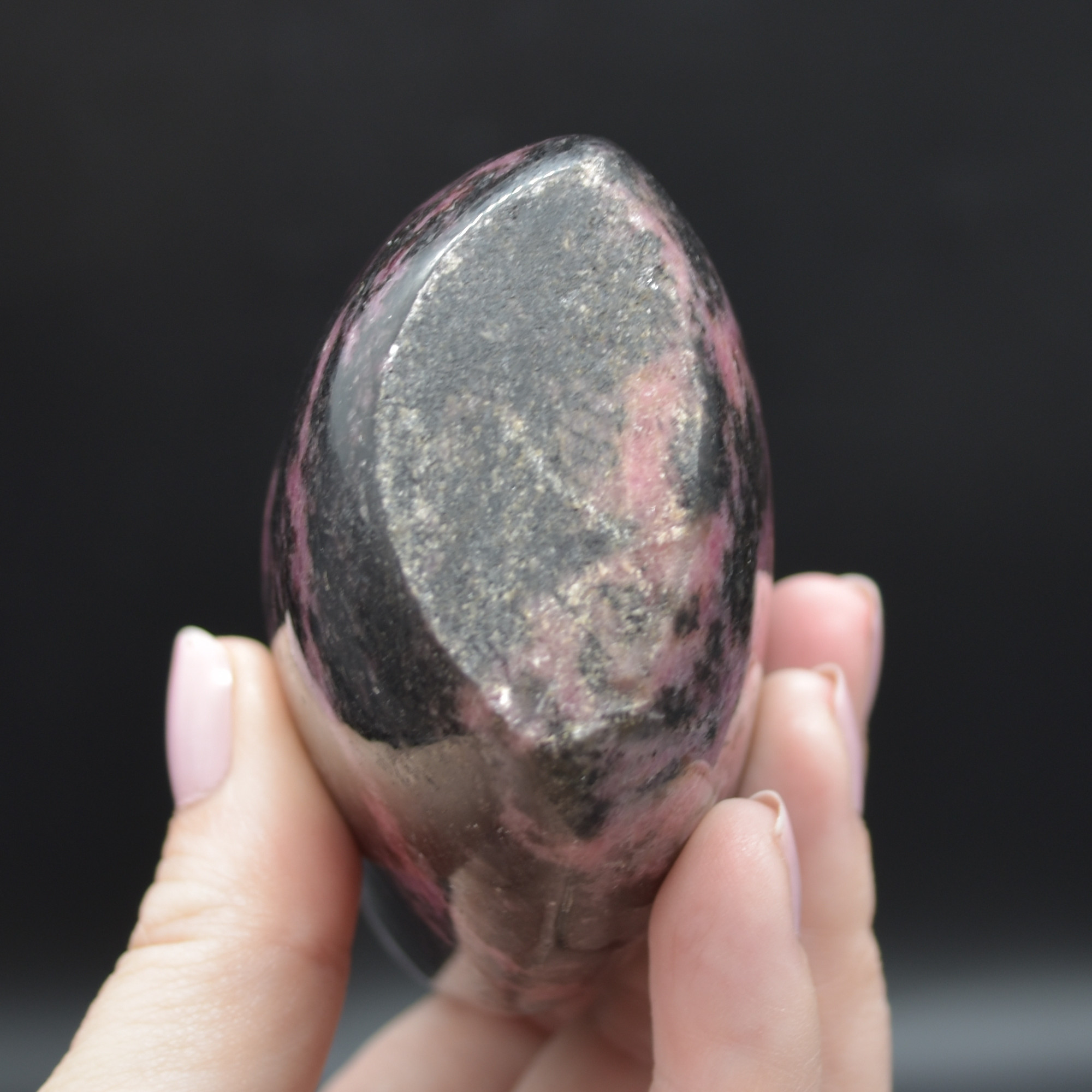 Black Veined Rhodonite Crystal Free form - 1 Count - #02 - Image 3