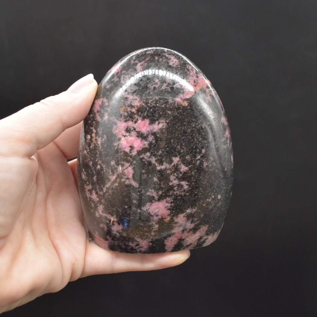 Black Veined Rhodonite Crystal Free form - 1 Count - #02 - Image 2