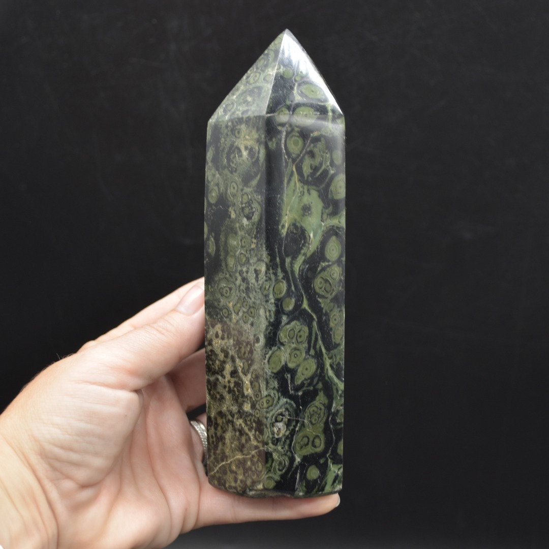 Kambaba Jasper Crystal Point, Tower, Wand - 16.4cm - 794 grams - Image 3