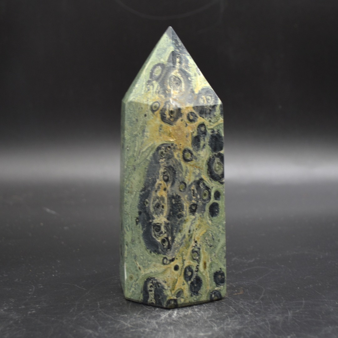 Kambaba Jasper Crystal Point, Tower, Wand - 13cm - 576 grams - Image 2