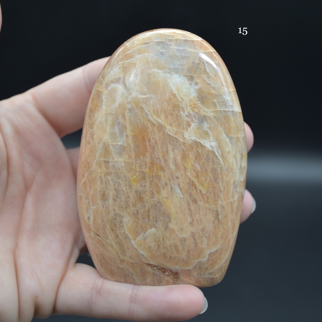 Peach Moonstone Crystal Freeform - 6 Options - Image 10