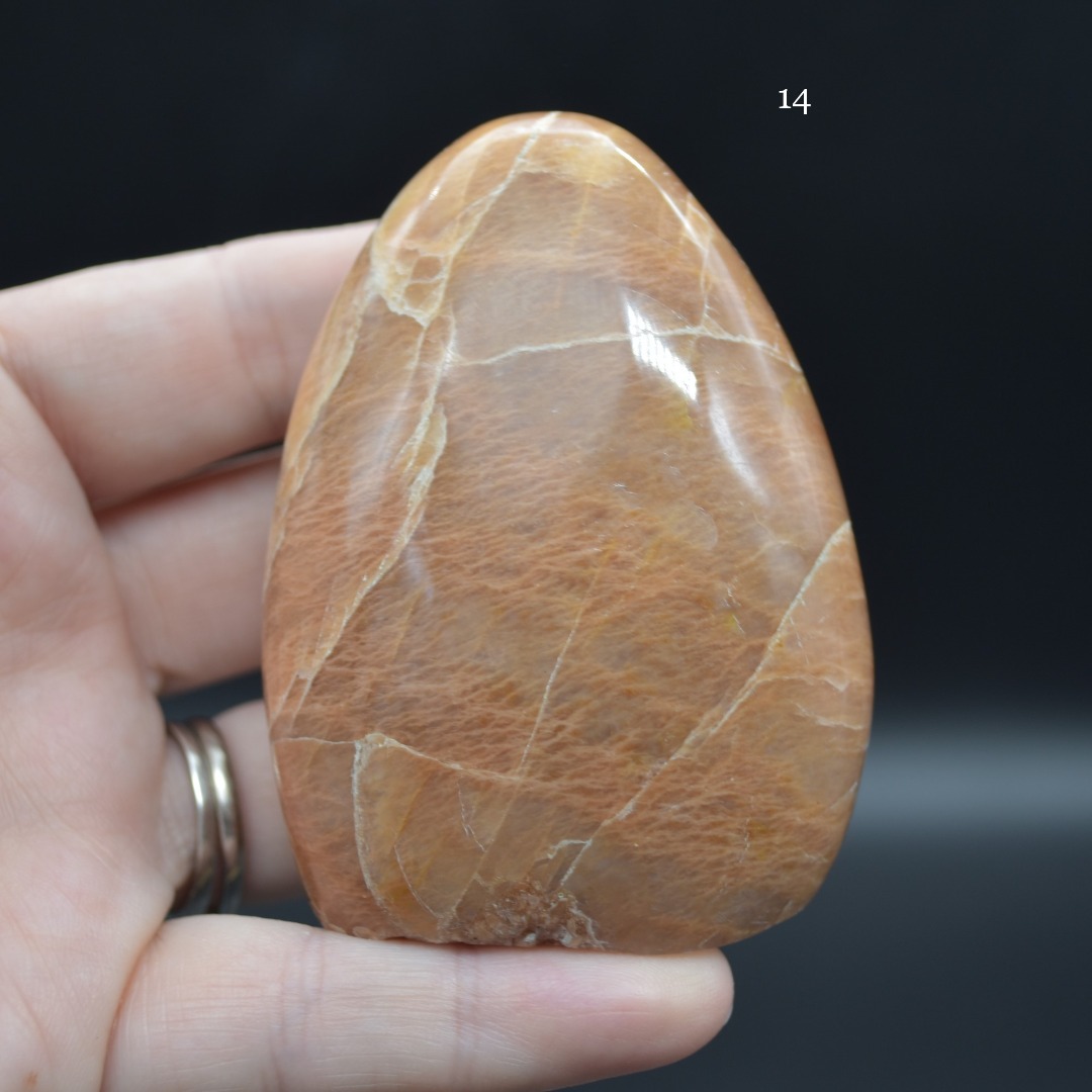 Peach Moonstone Crystal Freeform - 6 Options - Image 9
