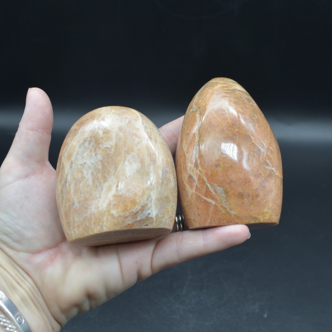 Peach Moonstone Crystal Freeform - 2 Options - Image 6