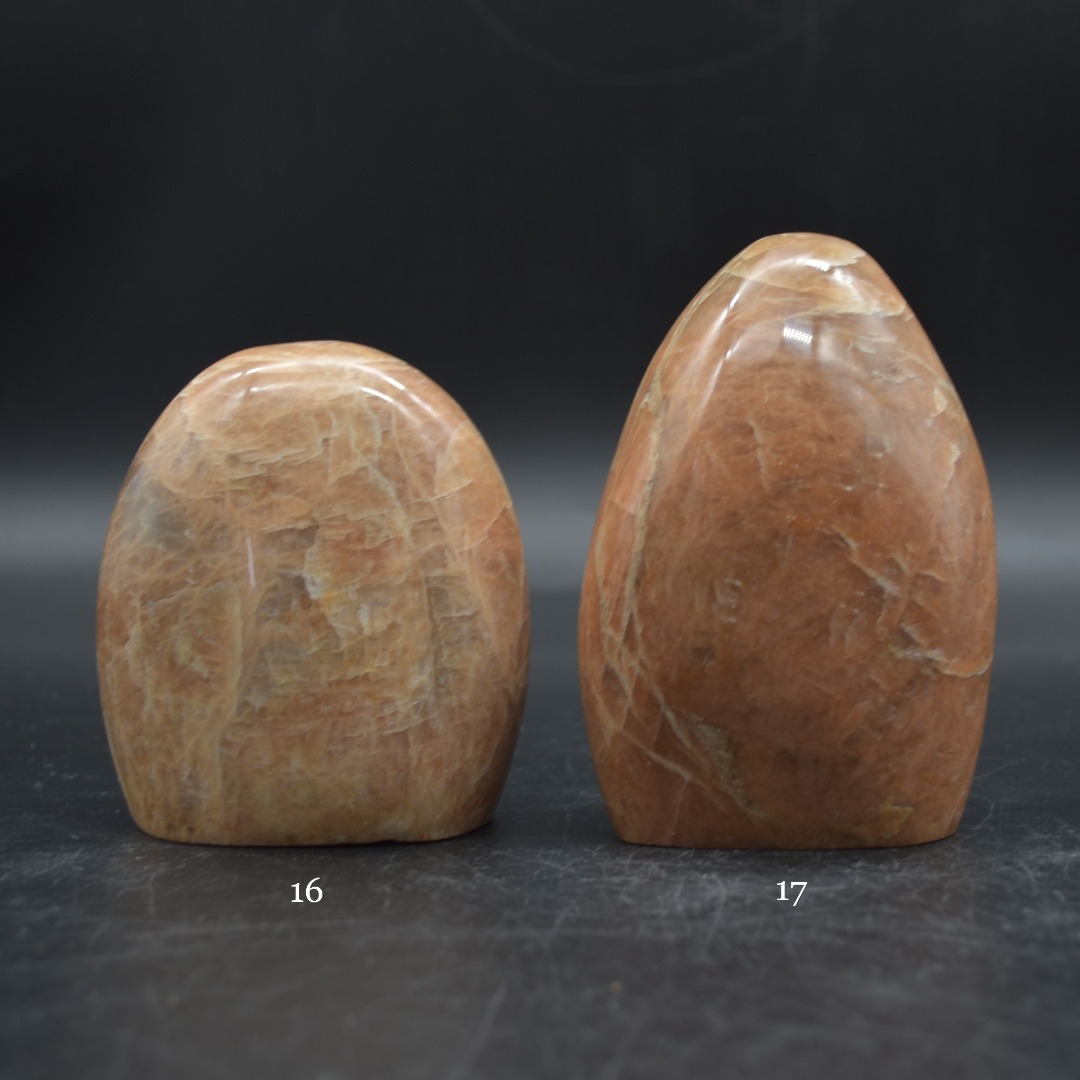 Peach Moonstone Crystal Freeform - 2 Options