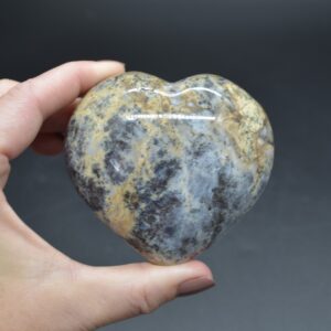 Dendritic Opal Crystal Puffy Heart - 1 Count - 292 grams - 7.3cm