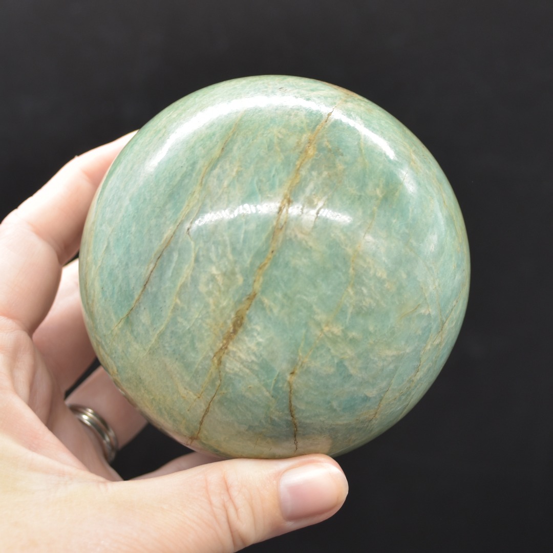 Large Amazonite Crystal Sphere, Ball - 1 Count - 917 grams - 8cm - Image 4