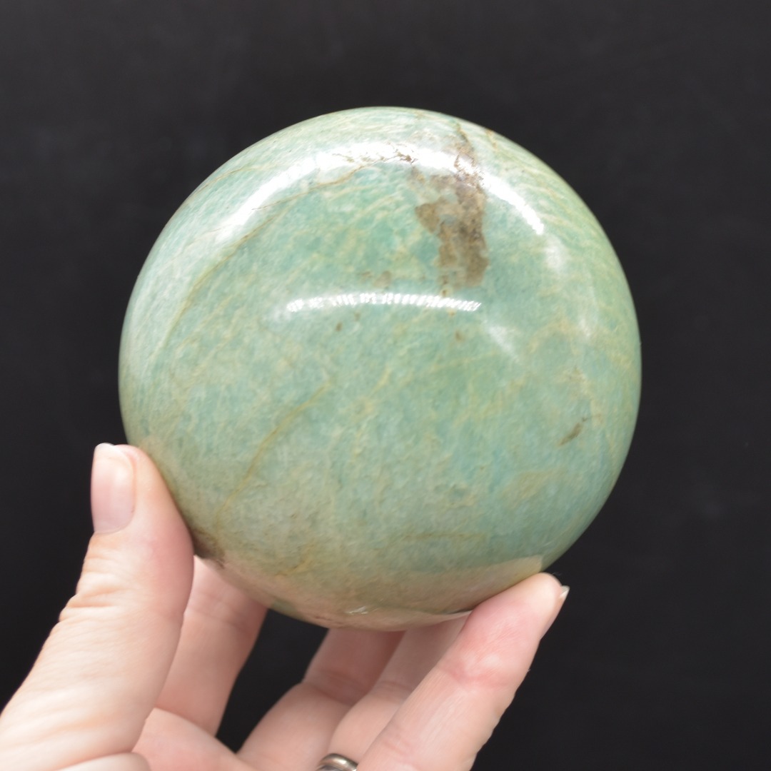 Large Amazonite Crystal Sphere, Ball - 1 Count - 917 grams - 8cm - Image 2