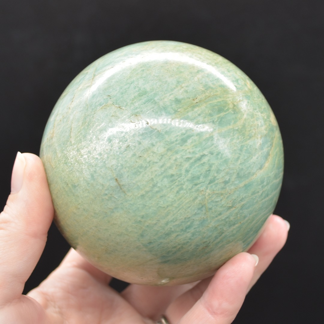 Large Amazonite Crystal Sphere, Ball - 1 Count - 917 grams - 8cm - Image 6