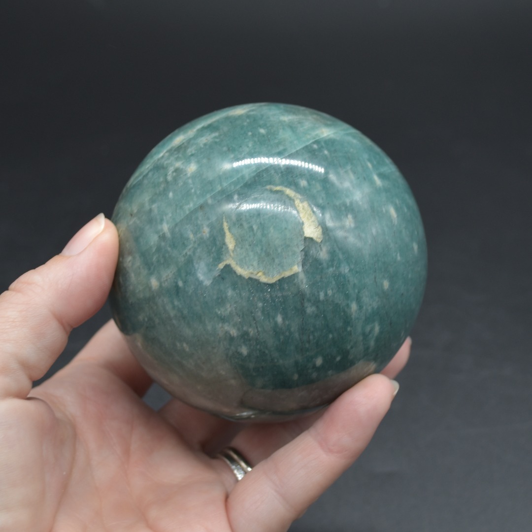 Large Amazonite Crystal Sphere, Ball - 1 Count - 719 grams - 7.5cm - Image 4