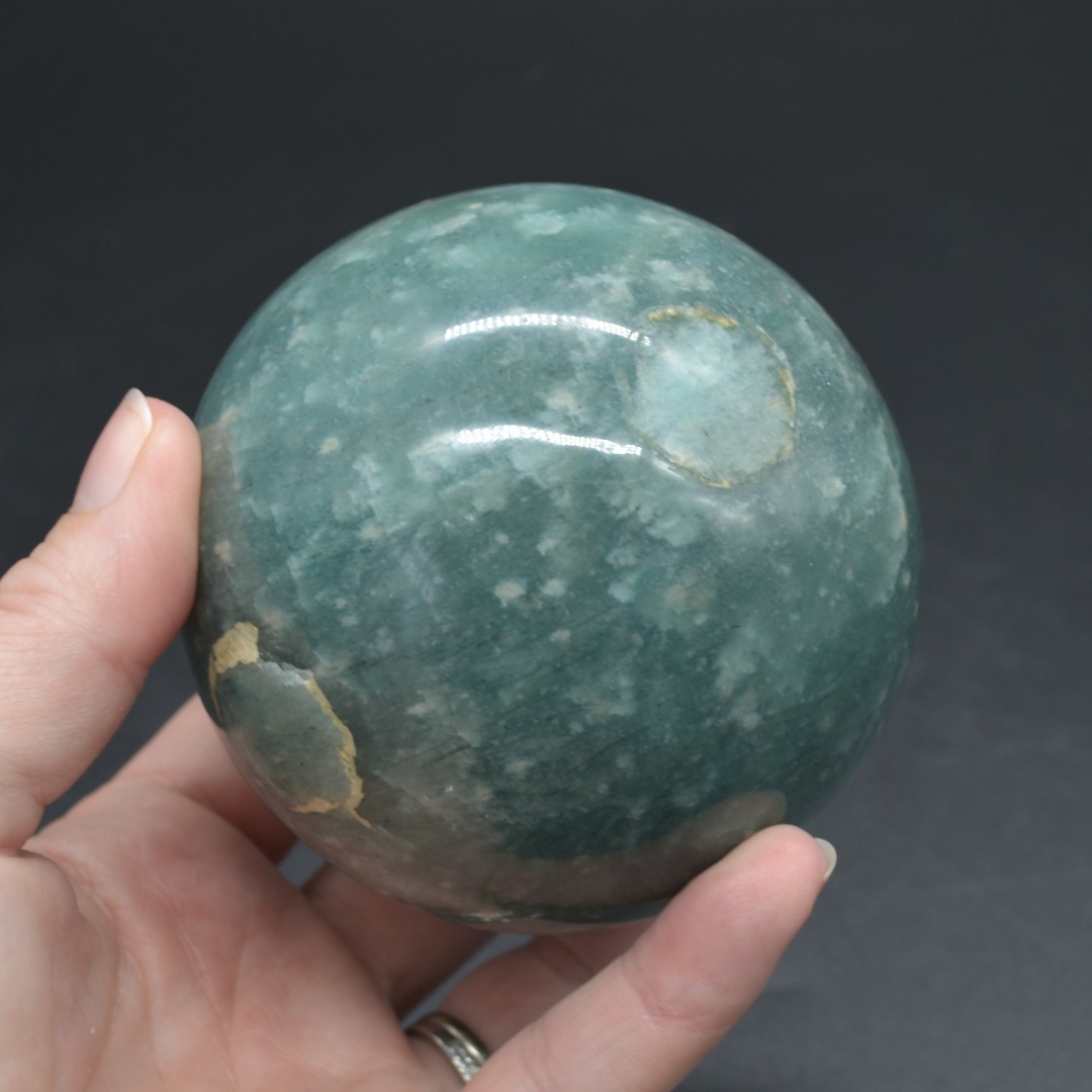 Large Amazonite Crystal Sphere, Ball - 1 Count - 719 grams - 7.5cm - Image 3