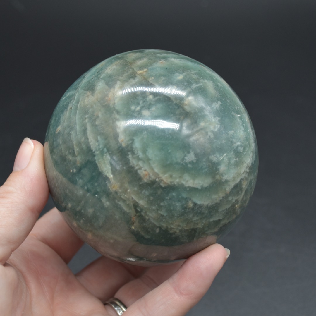 Large Amazonite Crystal Sphere, Ball - 1 Count - 719 grams - 7.5cm - Image 5
