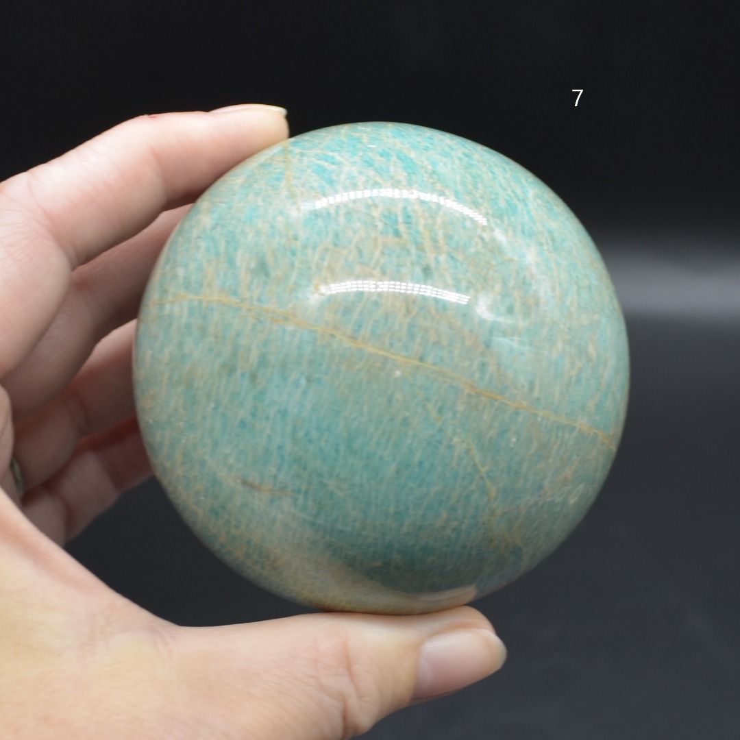 Amazonite Crystal Sphere, Ball - 1 Count - 7cm - 530 grams