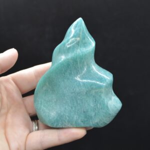 Amazonite Crystal Flame, Freeform - 1 Count - 9.7cm - 326 grams