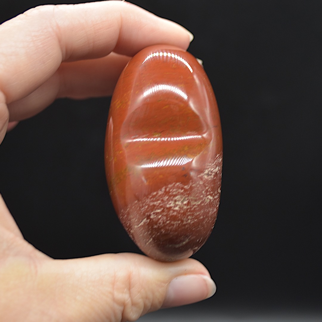 Red Jasper Crystal Puffy Heart - 1 Count - 5cm - 6cm - Image 6