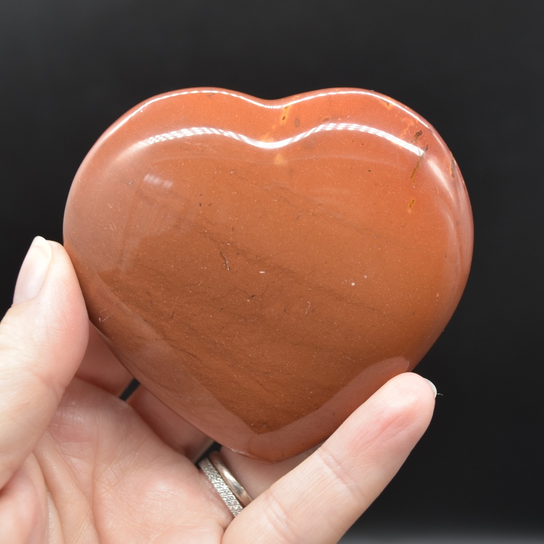 Red Jasper Crystal Puffy Heart - 1 Count - 2 Sizes - Image 7