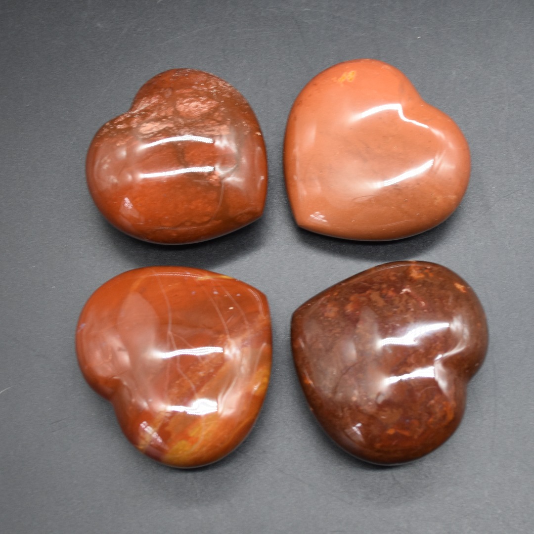 Red Jasper Crystal Puffy Heart - 1 Count - 2 Sizes - Image 6