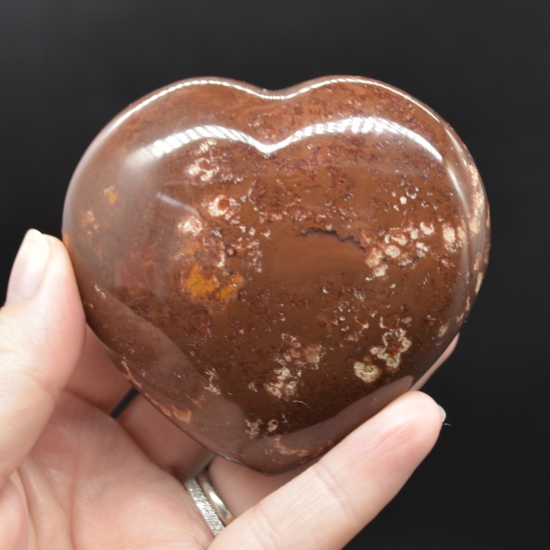 Red Jasper Crystal Puffy Heart - 1 Count - 2 Sizes - Image 9