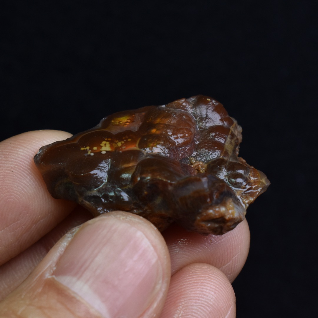 Mexican Rough Raw Fire Agate Specimen Rock - Top Grade - 60ct #29 - Image 3