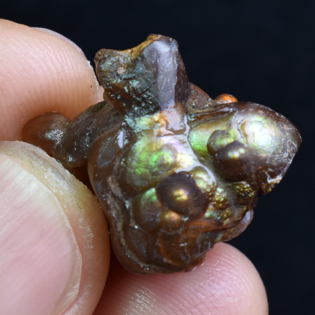 Mexican Rough Raw Fire Agate Specimen Rock - Top Grade - 23ct #46 - Image 2