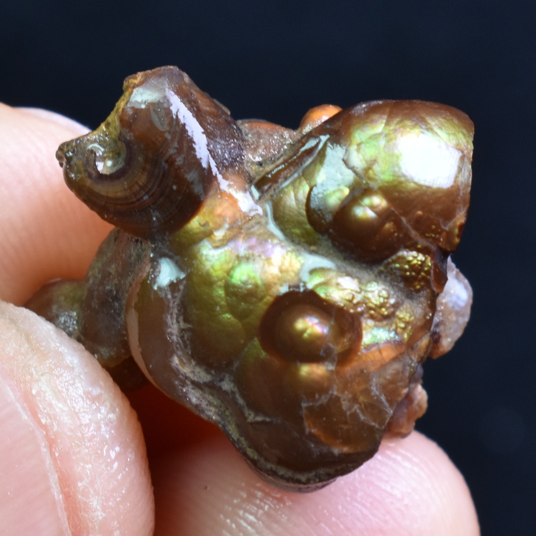 Mexican Rough Raw Fire Agate Specimen Rock - Top Grade - 23ct #46