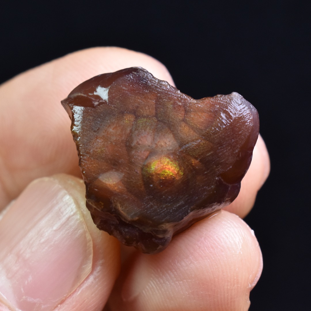 Mexican Rough Raw Fire Agate Specimen Rock - Top Grade - 32ct #47